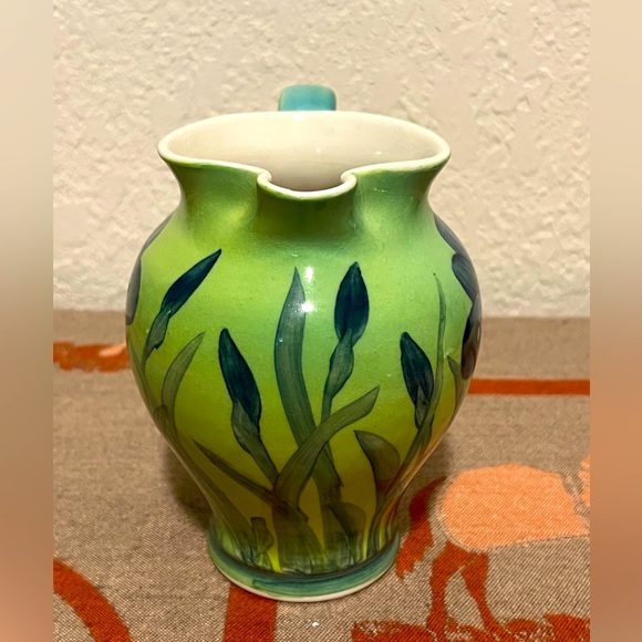 Linden Hills Pottery Studio Iris Sunrise Vase Stamped LHP - Picture 2 of 6
